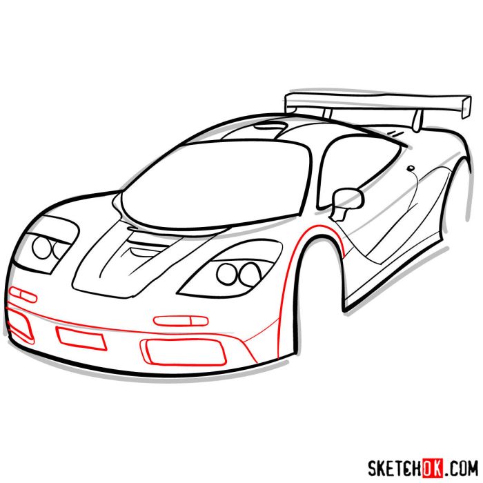 Mclaren w1 drawing easy