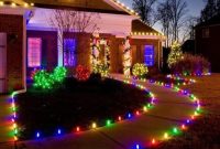 Christmas lighted yard decor