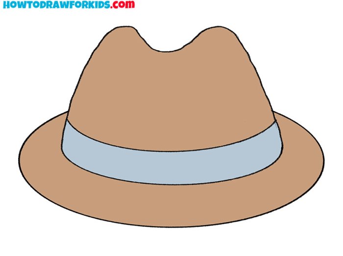 How to draw a hat drawing easy