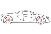 Mclaren w1 drawing easy