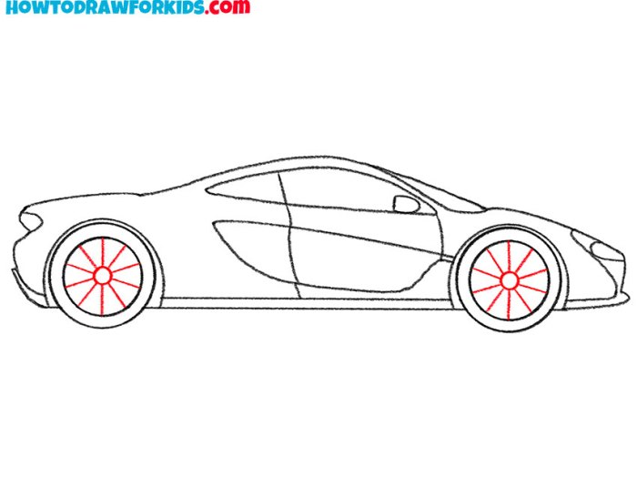 Mclaren w1 drawing easy