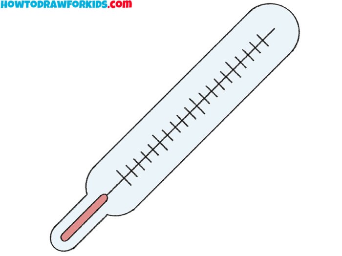 Cooking thermometer easy drawing