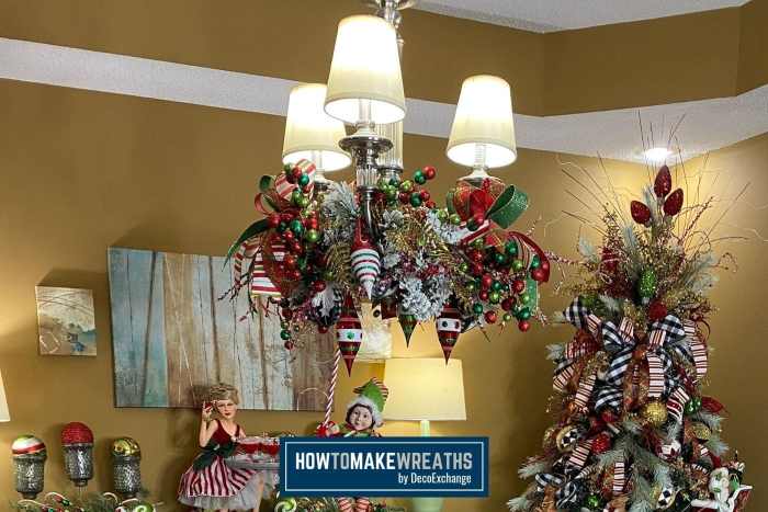 Chandelier decor for christmas