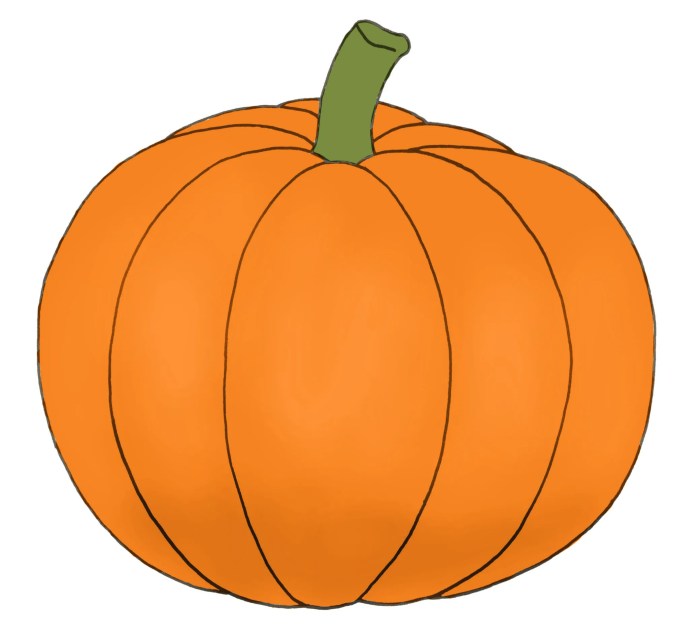 A easy pumpkin drawing