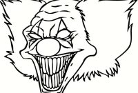 Scary clown drawing cool scary easy drawings