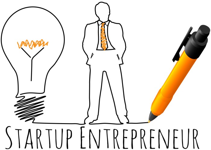 Easy drawing of entrepreneurship