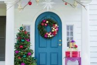 Christmas decor front door