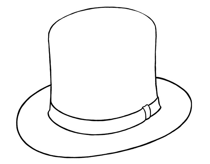 How to draw a hat drawing easy