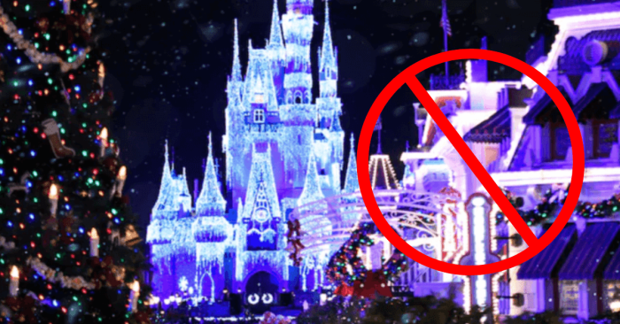 When does disney take down christmas decor