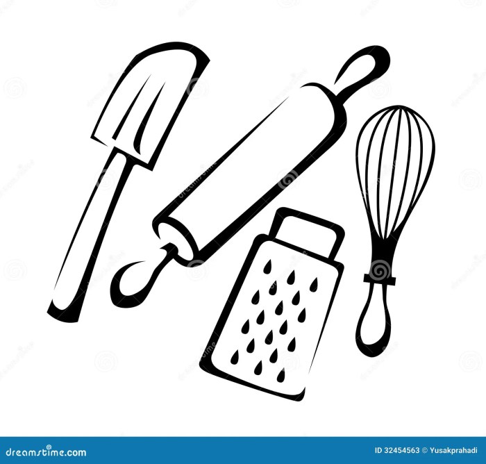 Cooking supplies drawing easy