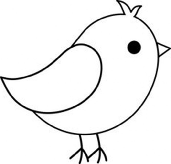 Easy drawing of a bird