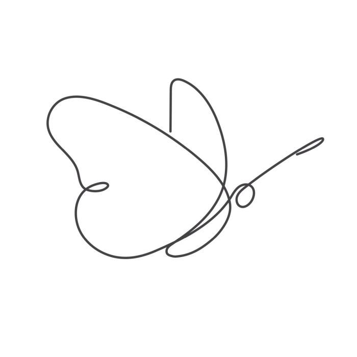 Butterfly bush drawing easy