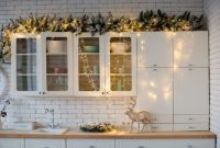 Christmas decor for kitchen cabinets