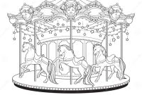 Carousel animals coloring pages