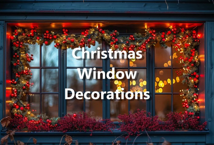 Bay window christmas decor