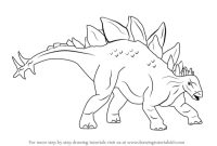 Stegosaurus drawing easy small relisem