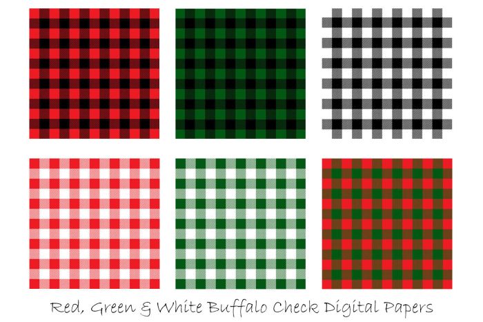 Buffalo plaid christmas decor