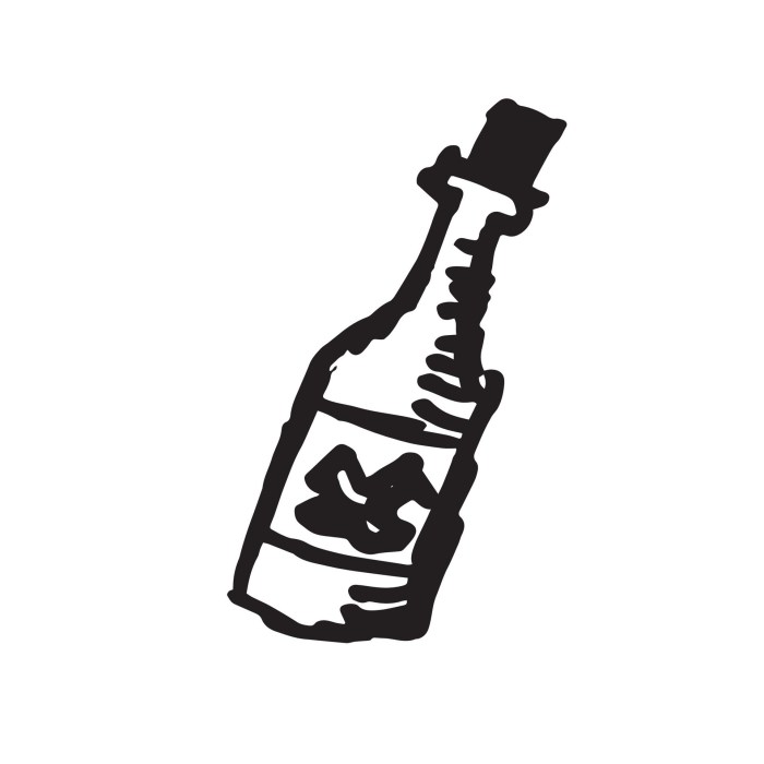 Easy poision bottle drawing