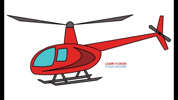 Helicopter outline drawing easy