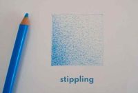 Easy drawing of sponging and lapping