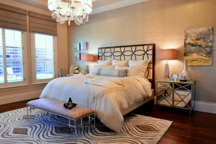 Desain interior kamar tidur utama