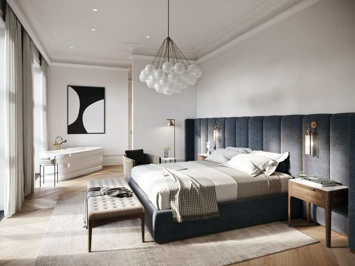 Decor Desain interior kamar tidur utama